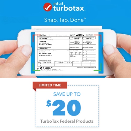 Turbo Tax Deal 10, 15 or 20 off