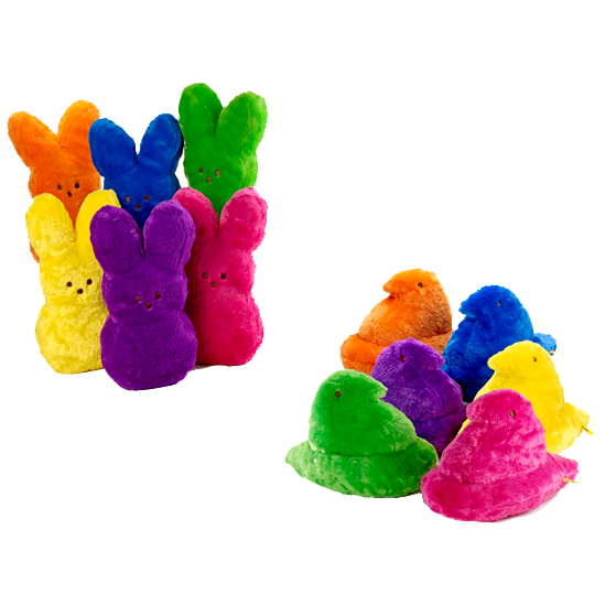 purple peep bunny plush