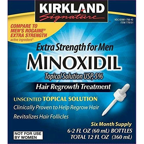 6-Month Supply of Kirkland Minoxidil : $14.99 + Free S/H