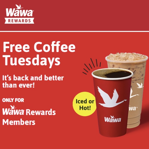 Wawa Free Coffee Tuesdays