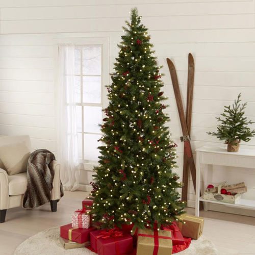 79% off 7.5-Foot Tall Pre-Lit Cone & Berry Christmas Tree : Only $106. ...