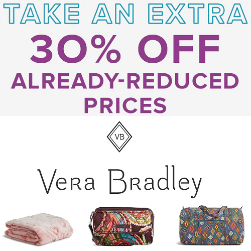 Up to 80 off Vera Bradley Clearance Starting at 1.75