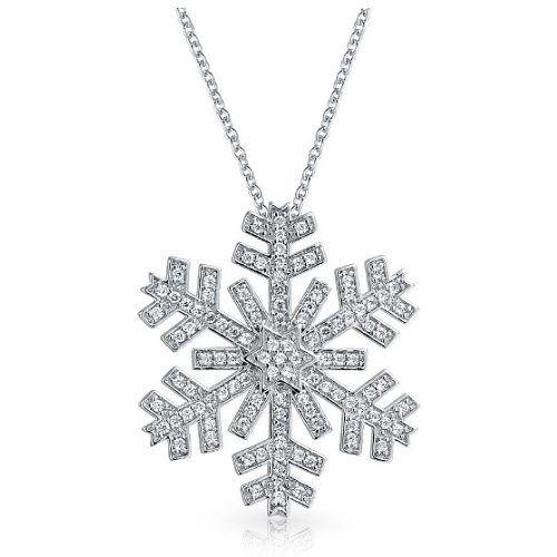58% off Snowflake CZ Pendant Necklace : Only $16.99 + Free S/H ...