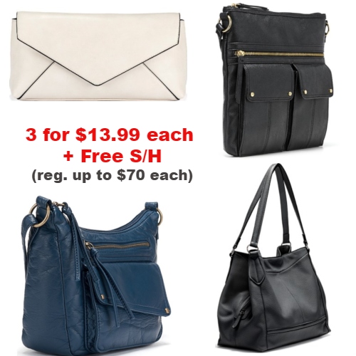 Up to 80% off 3 Naturalizer Handbags : Only $13.99 Each + Free S/H ...