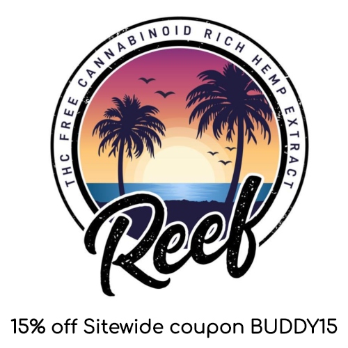 Reef CBD Coupon 15 off Sitewide + Free Shipping code BUDDY15