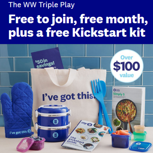 Weight Watchers Promo Free to Join, Free month + Free Kickstart Kit