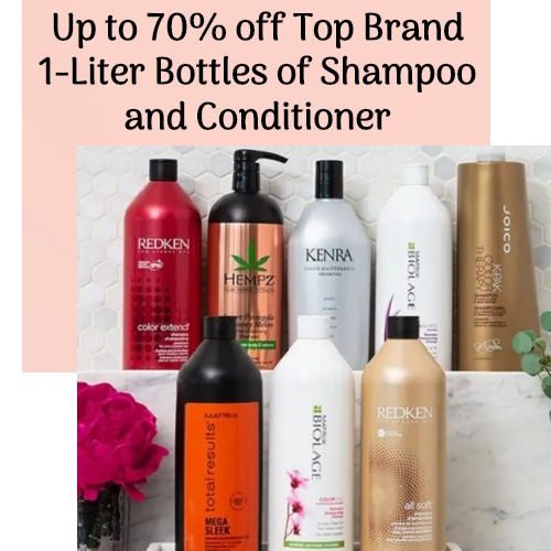 Up to 70% off 1-Liter Shampoo and Conditioner : Only $14.98 + Extra 10% ...