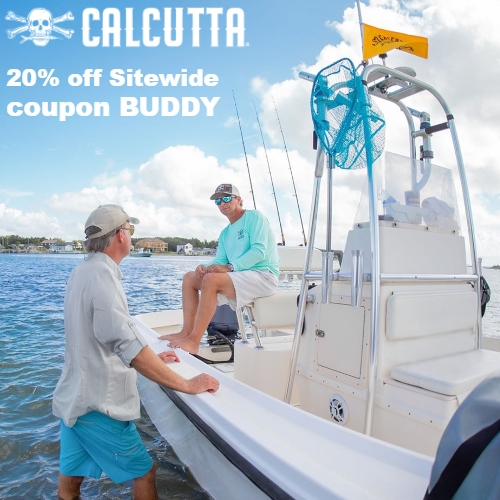 Calcutta Outdoors Coupon : 20% off Sitewide code BUDDY