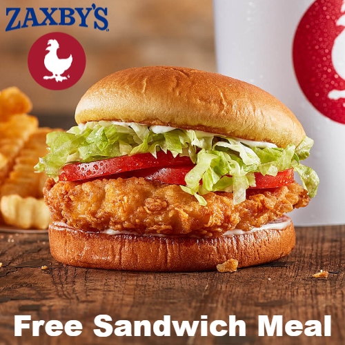 Zaxby’s : Free Sandwich Meal | MyBargainBuddy.com