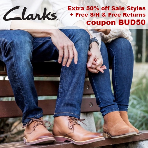 Clarks Coupon : Up to 70% off Sale 