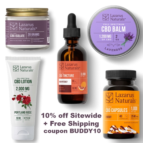 Lazarus Naturals Coupon 10 off Sitewide + Free Shipping code BUDDY10
