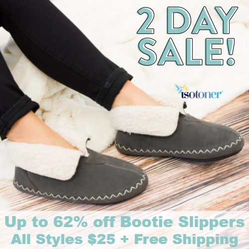 isotoner bootie slippers