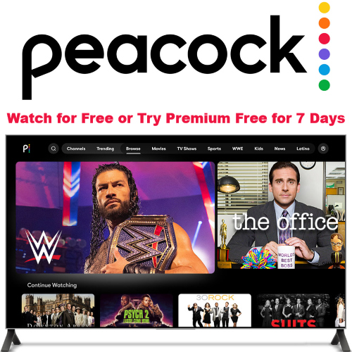 Peacock TV Watch for Free or Try Premium Free for 7 Days